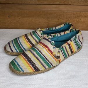 Keds slip on loafers multicolored Baja Striped size 8.5